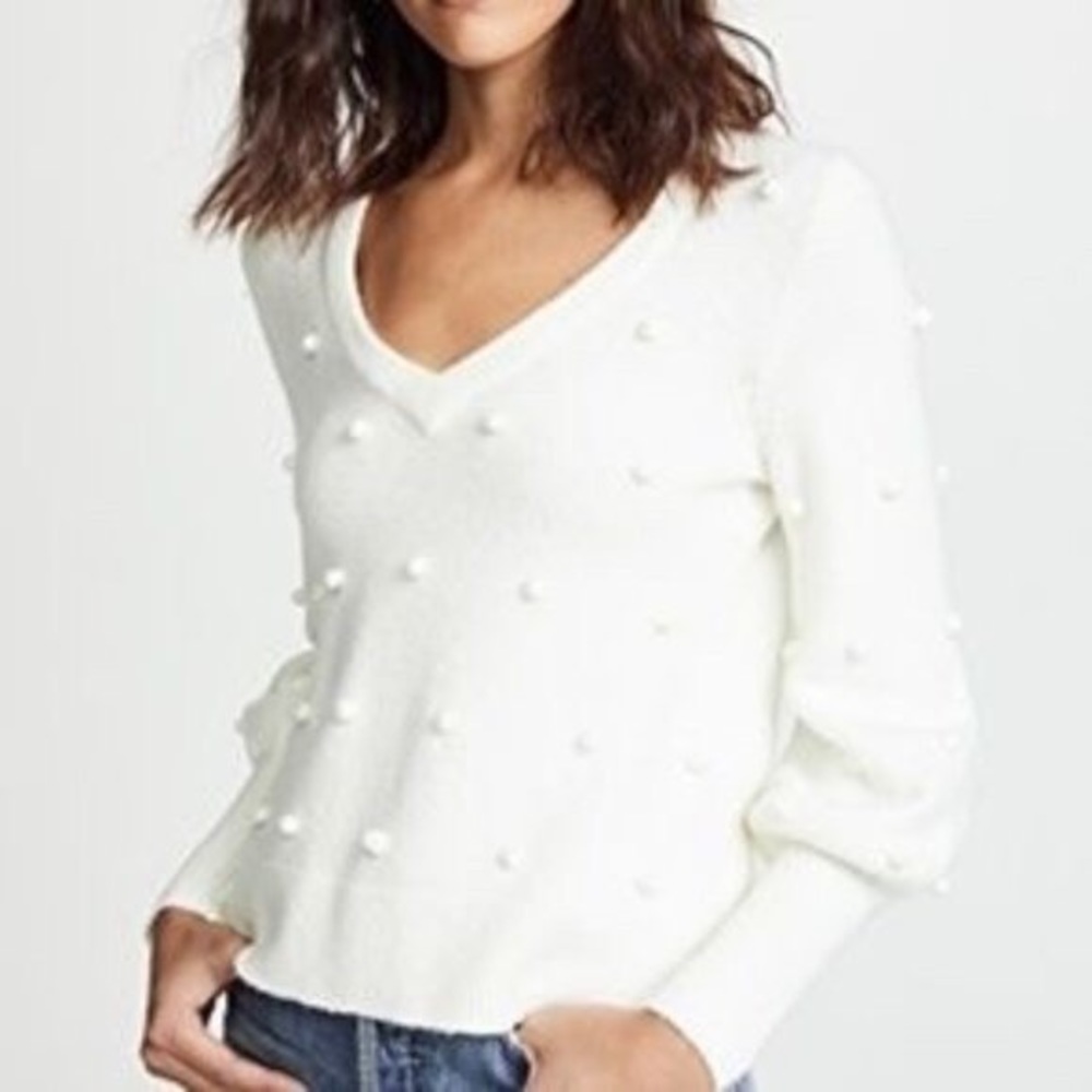 Madewell Bobble Dashwood V-Neck Sweater Sz. M